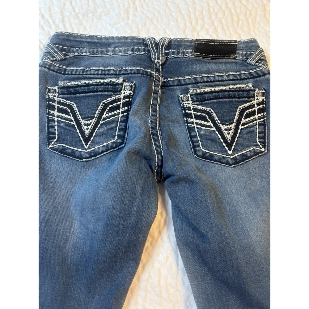 Vigoss Jeans‎ The Dublin 7/8 Bootcut Embroidered Rhinestones Western Y2K
